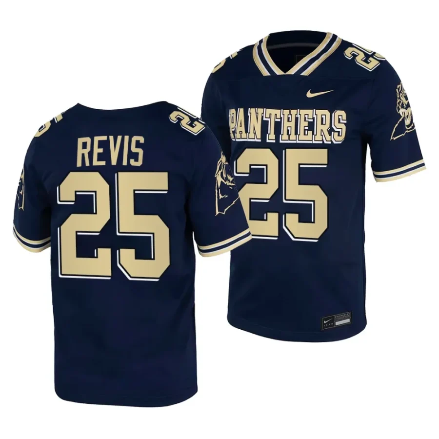 pitt panthers darelle revis navy college football replica jersey scaled