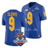 pitt panthers kedon slovis blue 2022 tony the tiger sun bowl football jersey scaled