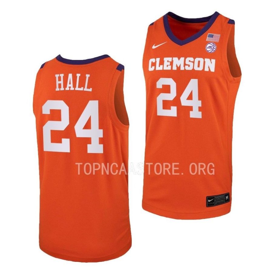 pj hall orange college basketball replica jersey scaled