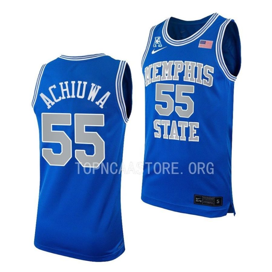 precious achiuwa blue throwback replica basketball jersey scaled