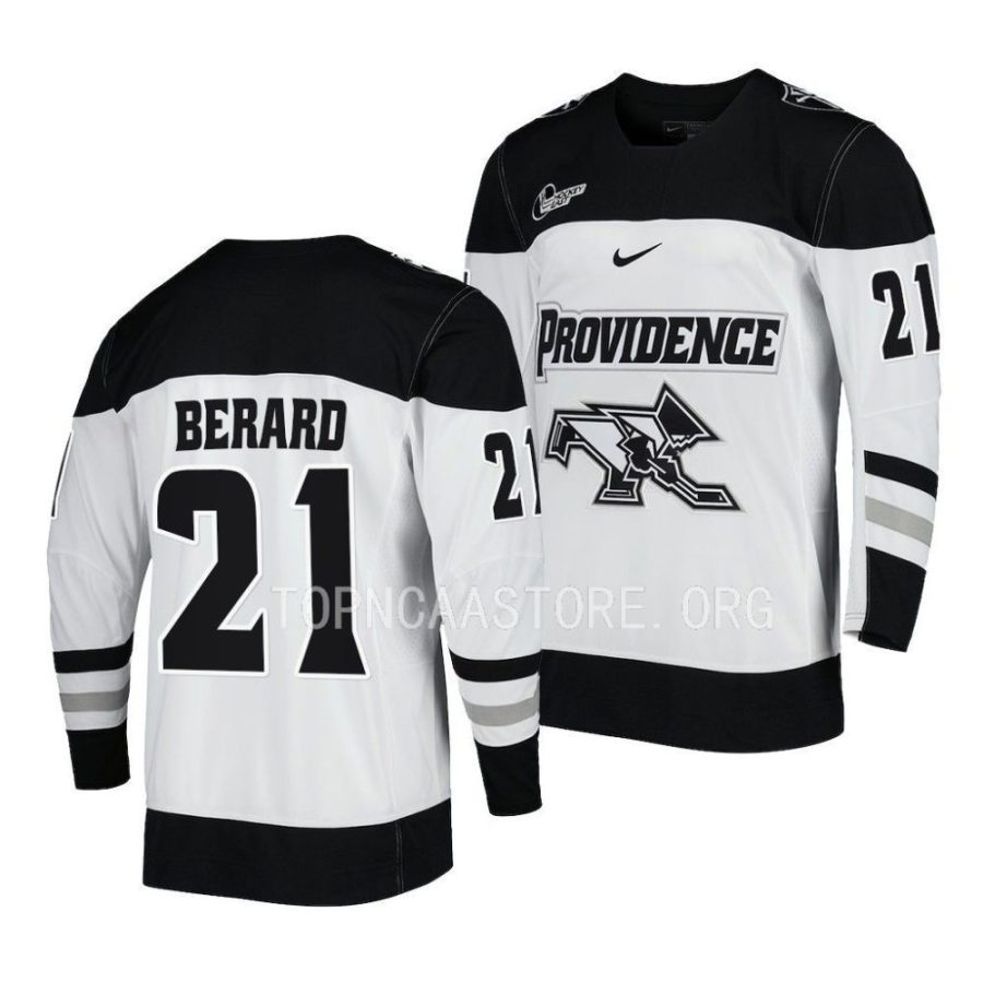 providence friars brett berard replica hockey white jersey scaled