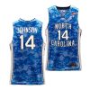puff johnson unc tar heels carrier classic veterans day 2022 basketball jersey scaled