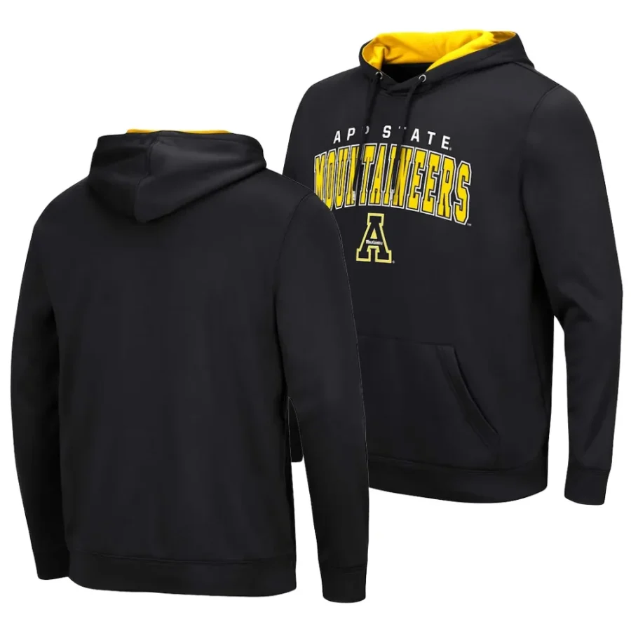 pullover black resistance appalachian state mountaineers hoodie scaled