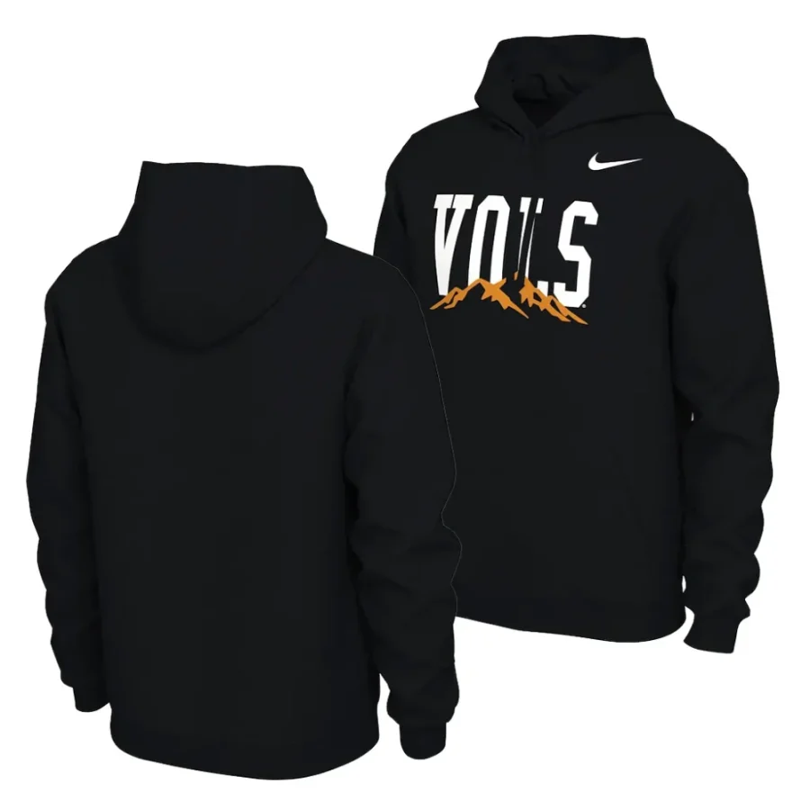 pullover black smoky mountains tennessee volunteers hoodie scaled