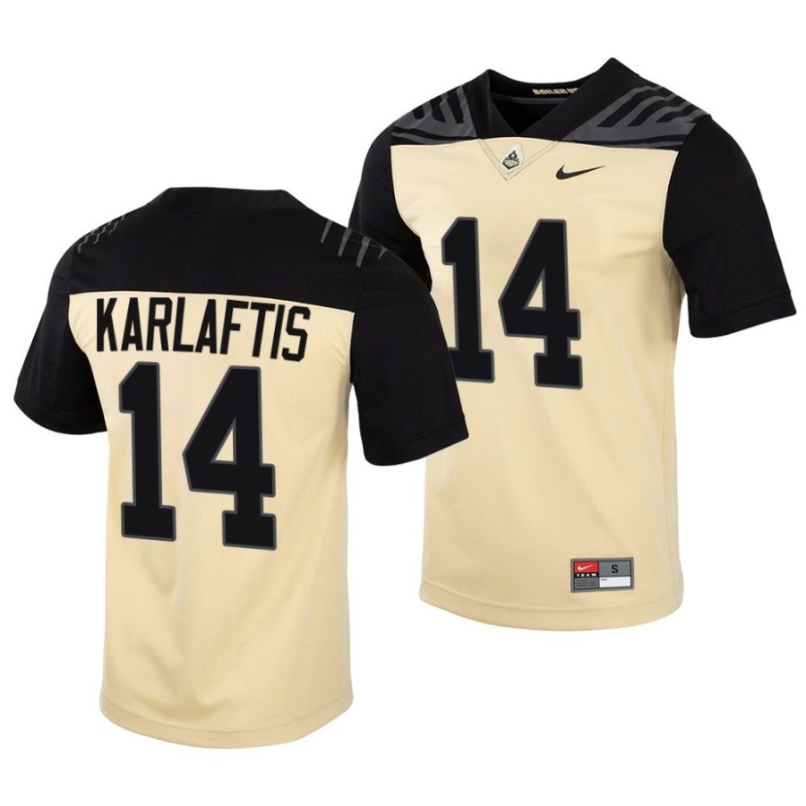 purdue boilermakers yanni karlaftis gold college football vapor untouchable jersey scaled