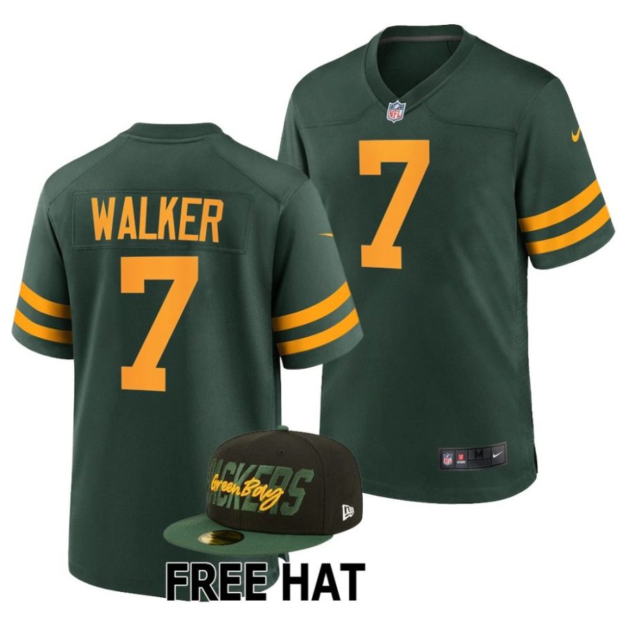 quay walker green bay packers 2022 nfl draft game men green jersey scaled