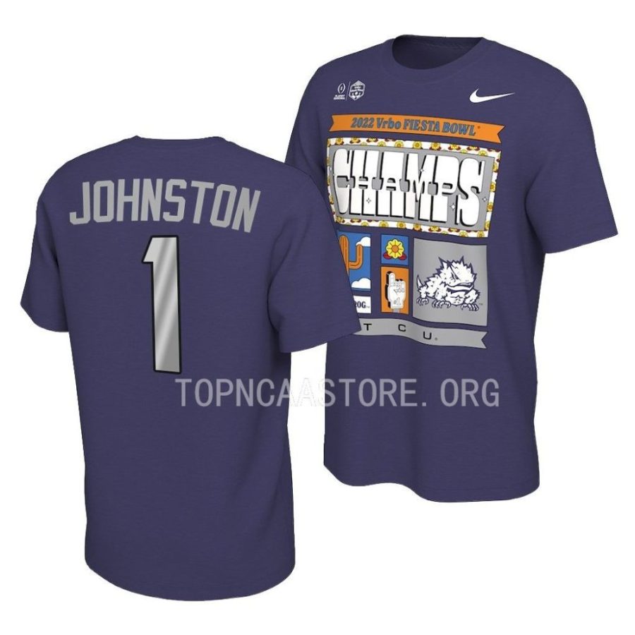 quentin johnston purple 2022 fiesta bowl champions locker room t shirt scaled
