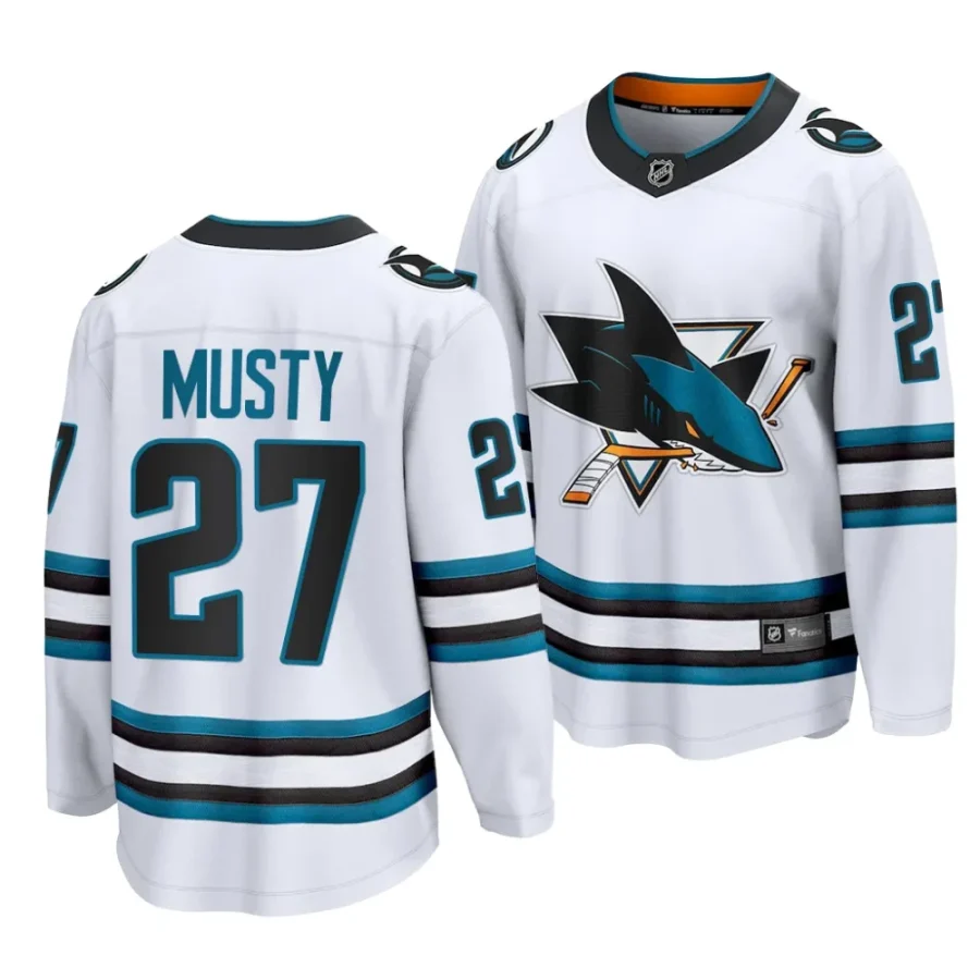 quentin musty sharks 2023 nhl draft white away men jersey scaled