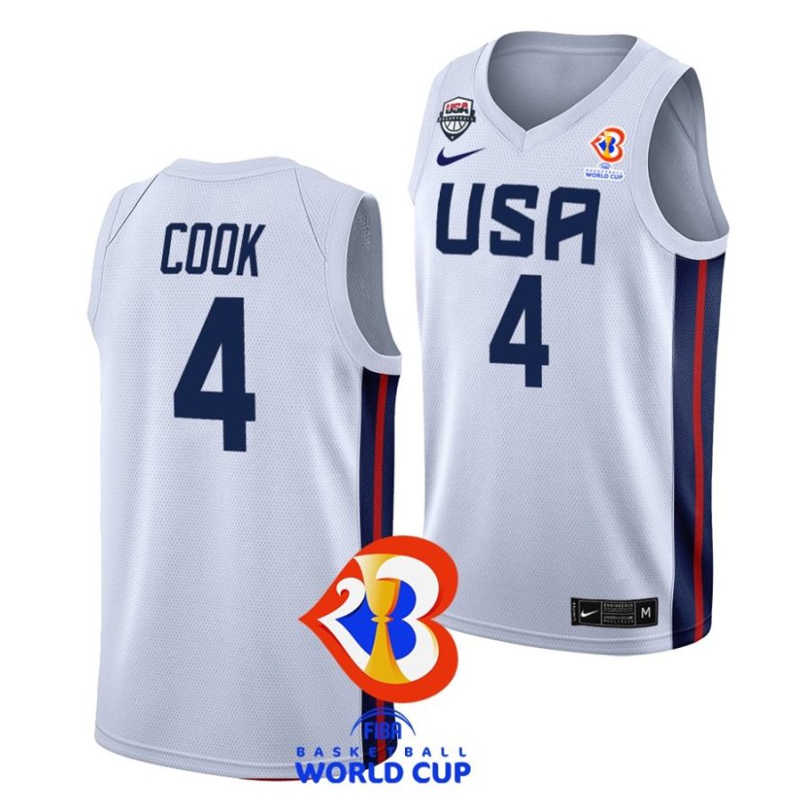 quinn cook usa 2023 fiba basketball world cup white home jersey scaled
