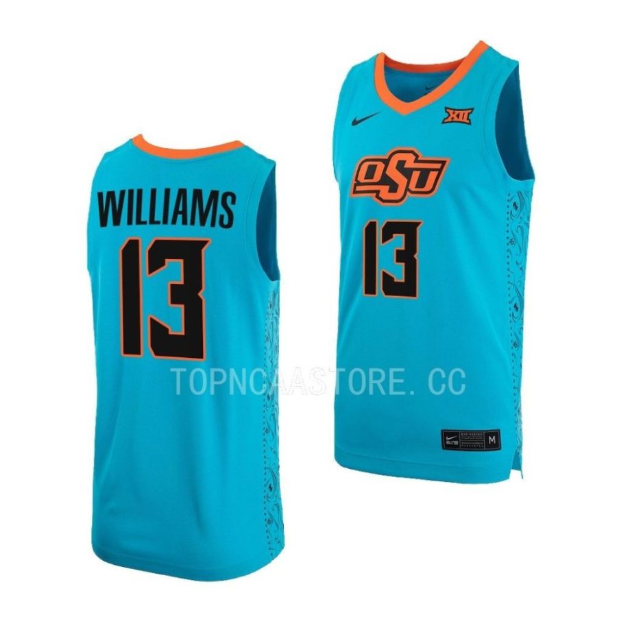 quion williams osu cowboys alternate basketball 2022 23 replica jersey scaled