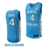 r.j. davis blue nil basketball 2023 24replica player jersey scaled