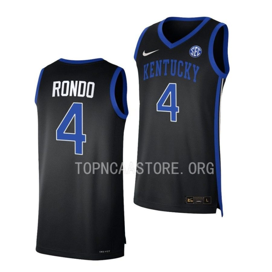 rajon rondo kentucky wildcats college basketball replicablack jersey scaled