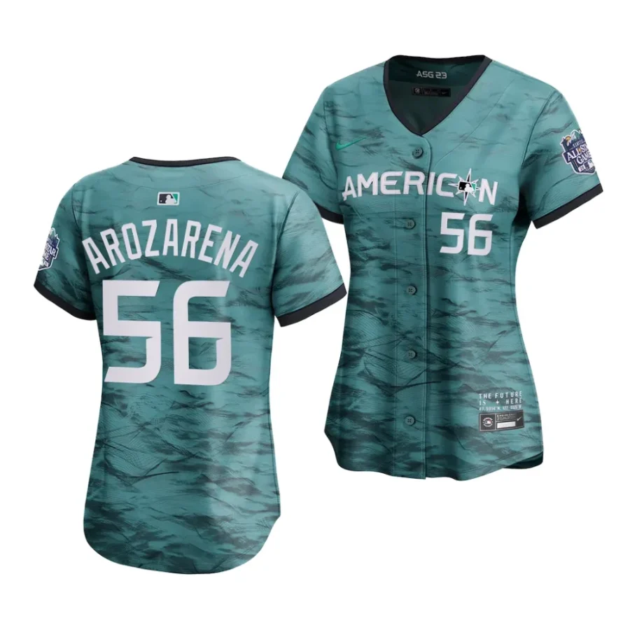 randy arozarena teal american league2023 mlb all star game women jersey scaled
