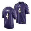 ravens zay flowers purple 2023 nfl draft game jersey scaled