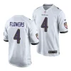 ravens zay flowers white 2023 nfl draft game jersey scaled