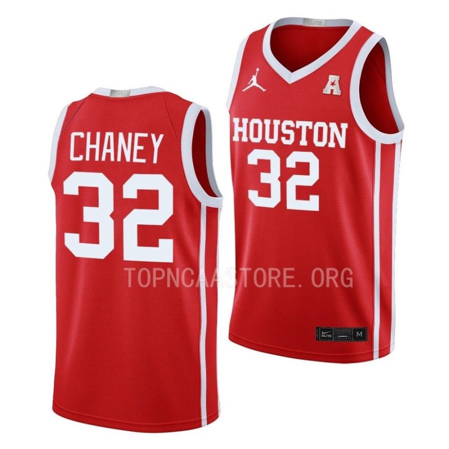 reggie chaney houston cougars 2022 23limited basketball awayscarlet jersey scaled