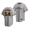 reggie crawford giants road 2022 mlb draft replica gray jersey scaled