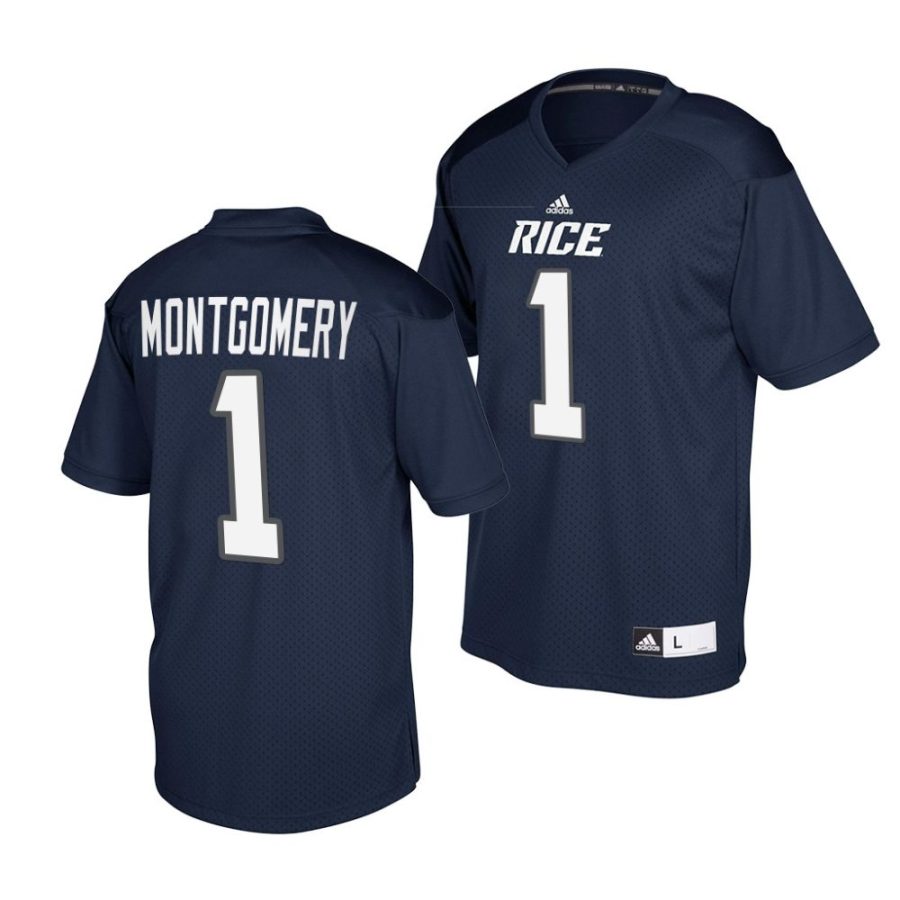 rice owls cameron montgomery navy college football jersey scaled