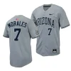 richie morales arizona wildcats grayreplica baseball menfull button jersey scaled