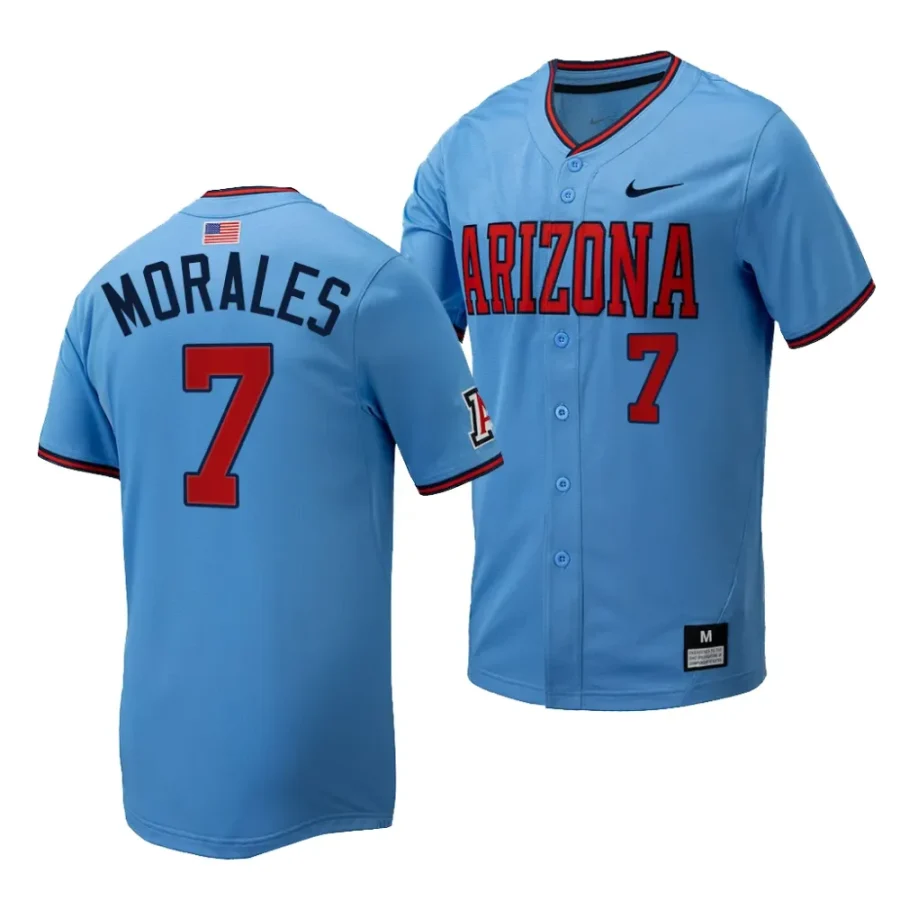 richie morales arizona wildcats light bluereplica baseball menfull button jersey scaled