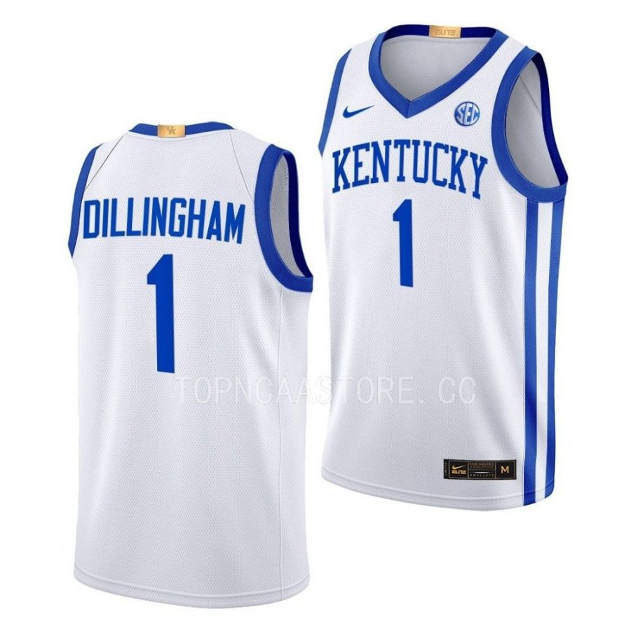 rob dillingham kentucky wildcats home 2023 classcwhite jersey scaled