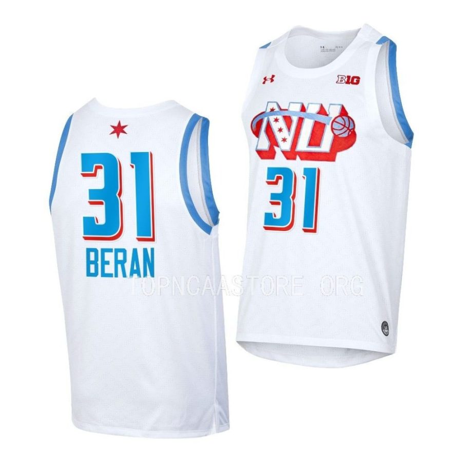 robbie beran white chicago's own northwestern wildcatsby the players jersey scaled