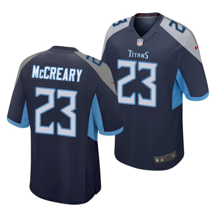 roger mccreary tennessee titans 2022 nfl draft game men navy jersey scaled