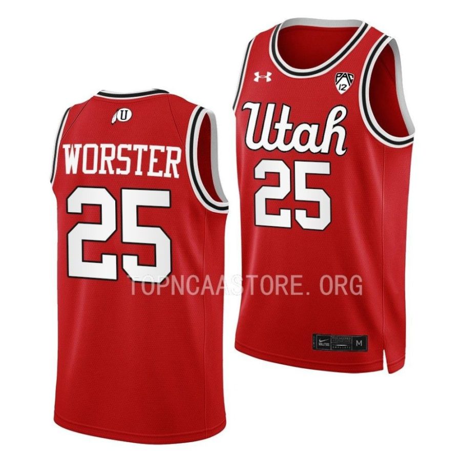 rollie worster utah utes throwback 2022 23 college basketball jersey scaled