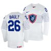 romain bault white 2022 iihf world championship france home jersey scaled