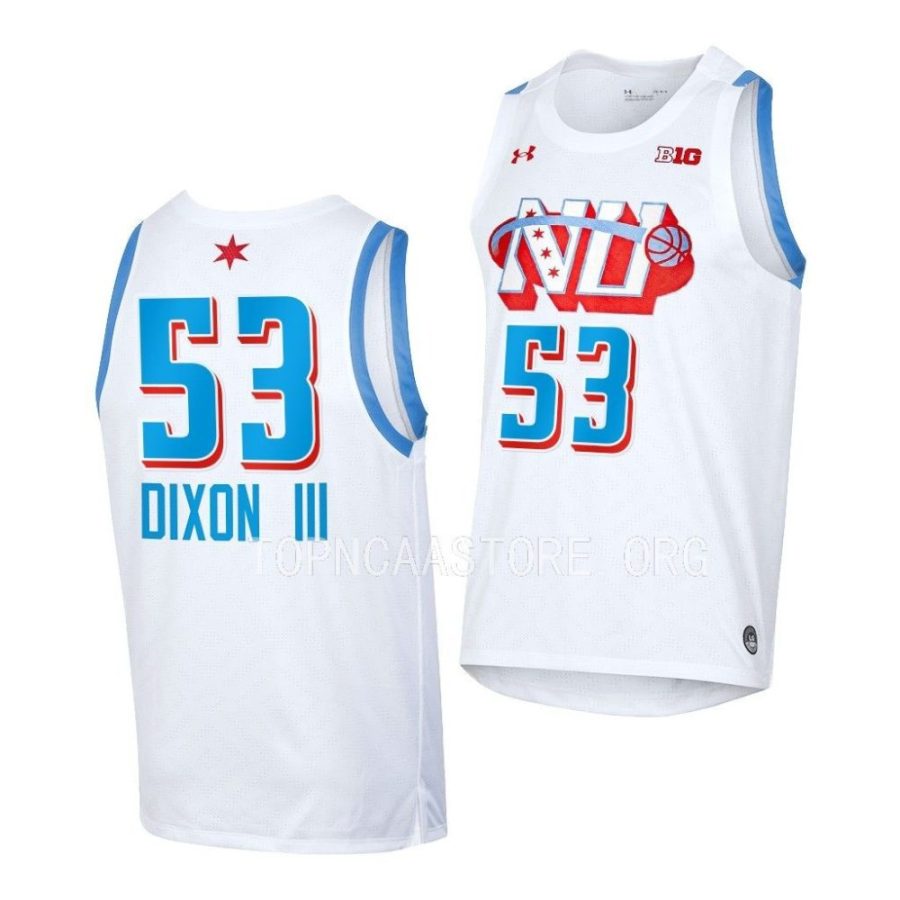roy dixon iii white chicago's own northwestern wildcatsby the players jersey scaled