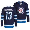 rutger mcgroarty jets 2022 nhl draft navy authentic primegreen men jersey scaled