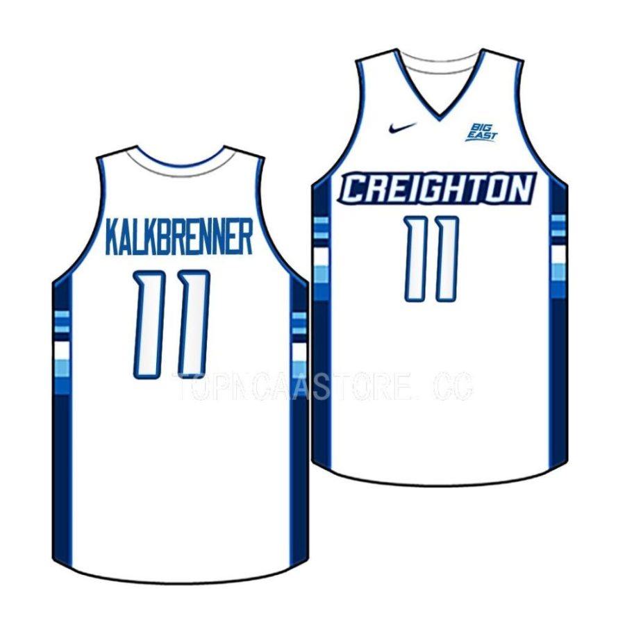 ryan kalkbrenner creighton bluejays 2022 23college basketball replicawhite jersey scaled