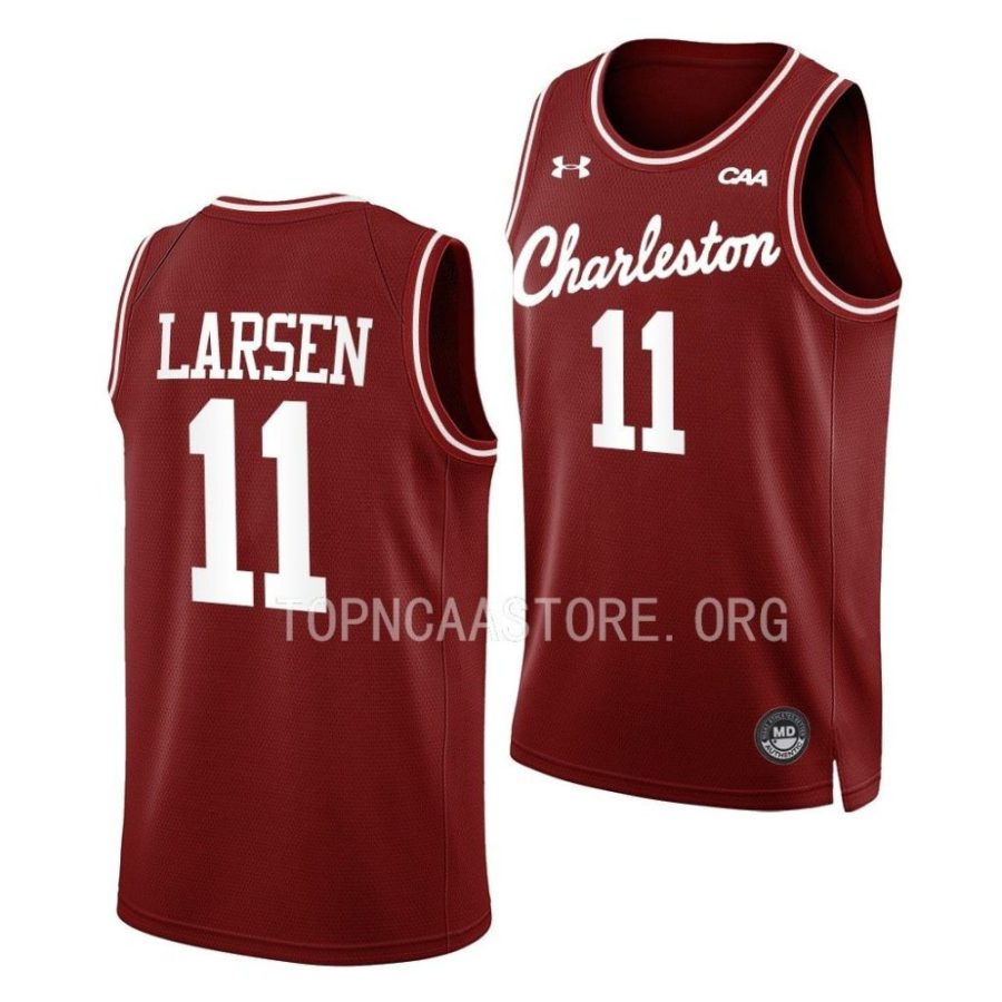 ryan larsen charleston cougars ncaa basketball throwback jersey scaled