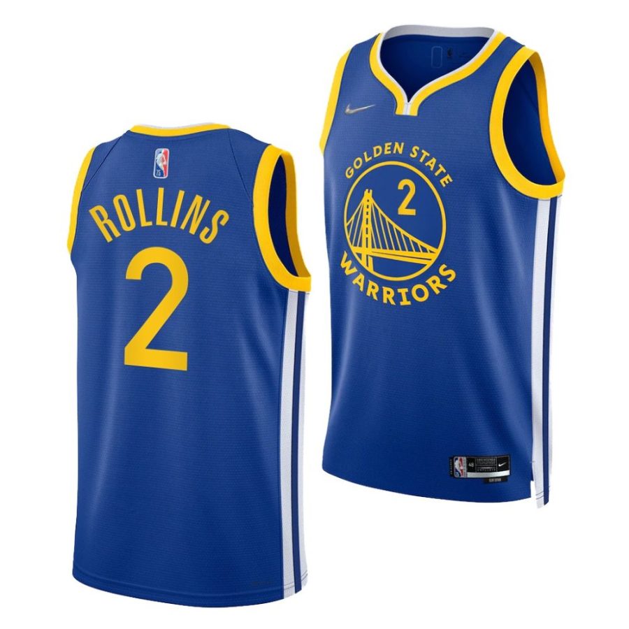 ryan rollins warriors 2022 nba draft royal icon edition jersey scaled