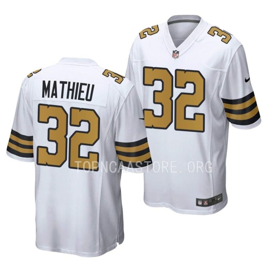 saints tyrann mathieu white alternate game jersey scaled