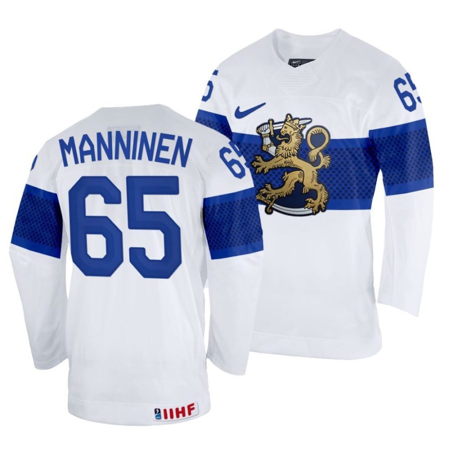 sakari manninen home 2022 iihf world championship white jersey scaled