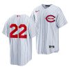 sal stewart reds dream of filied 2022 mlb draft replica white jersey scaled