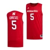 sam griesel red college basketball 2022 23swingman jersey scaled