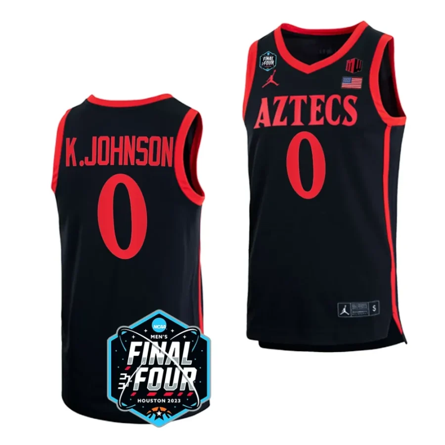 san diego state aztecs keshad johnson 2023 ncaa national championship march madness black jersey scaled