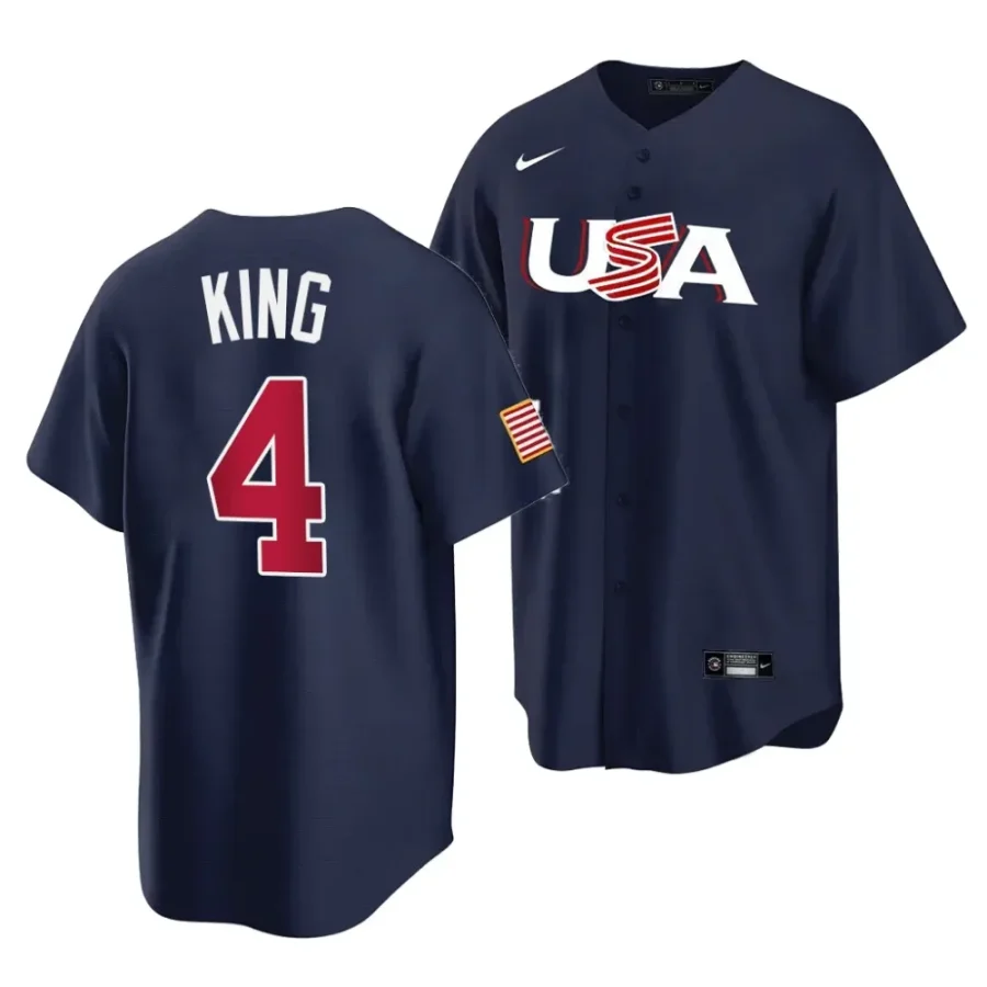 seaver king usa baseball navy2023 collegiate national team menstripes jersey scaled