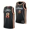 seth lundy hawks 2023 nba draft black city edition men jersey scaled