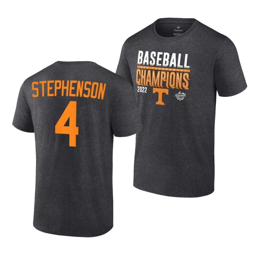 seth stephenson locker room 2022 sec baseball tournament champions charcoal shirt scaled