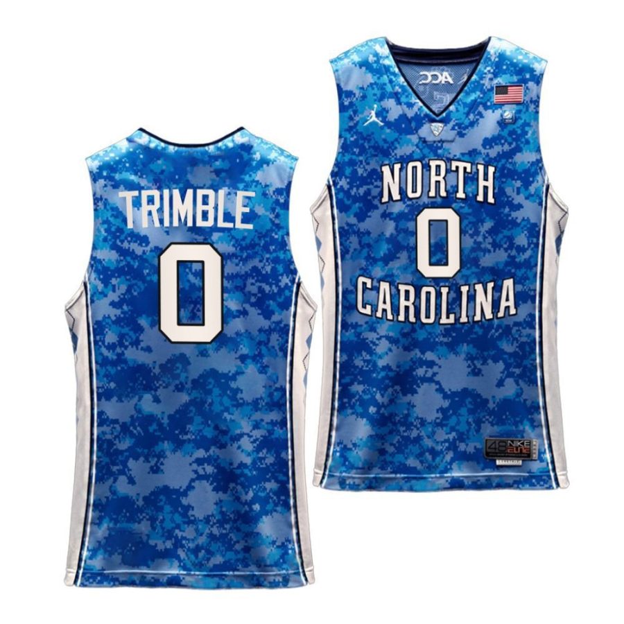 seth trimble unc tar heels carrier classic veterans day 2022 basketball jersey scaled