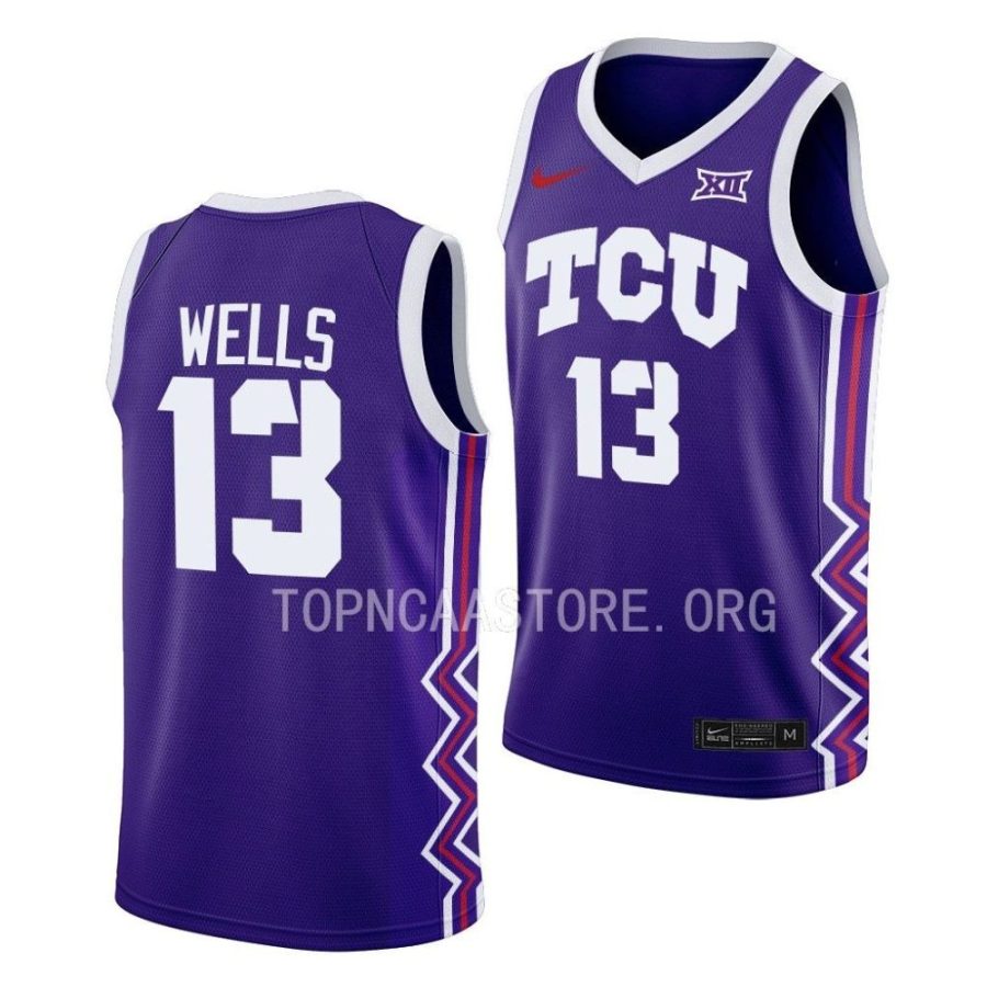 shahada wells tcu horned frogs away basketball 2022 23 jersey scaled