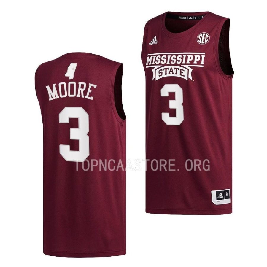 shakeel moore mississippi state bulldogs swingman basketball maroon jersey scaled