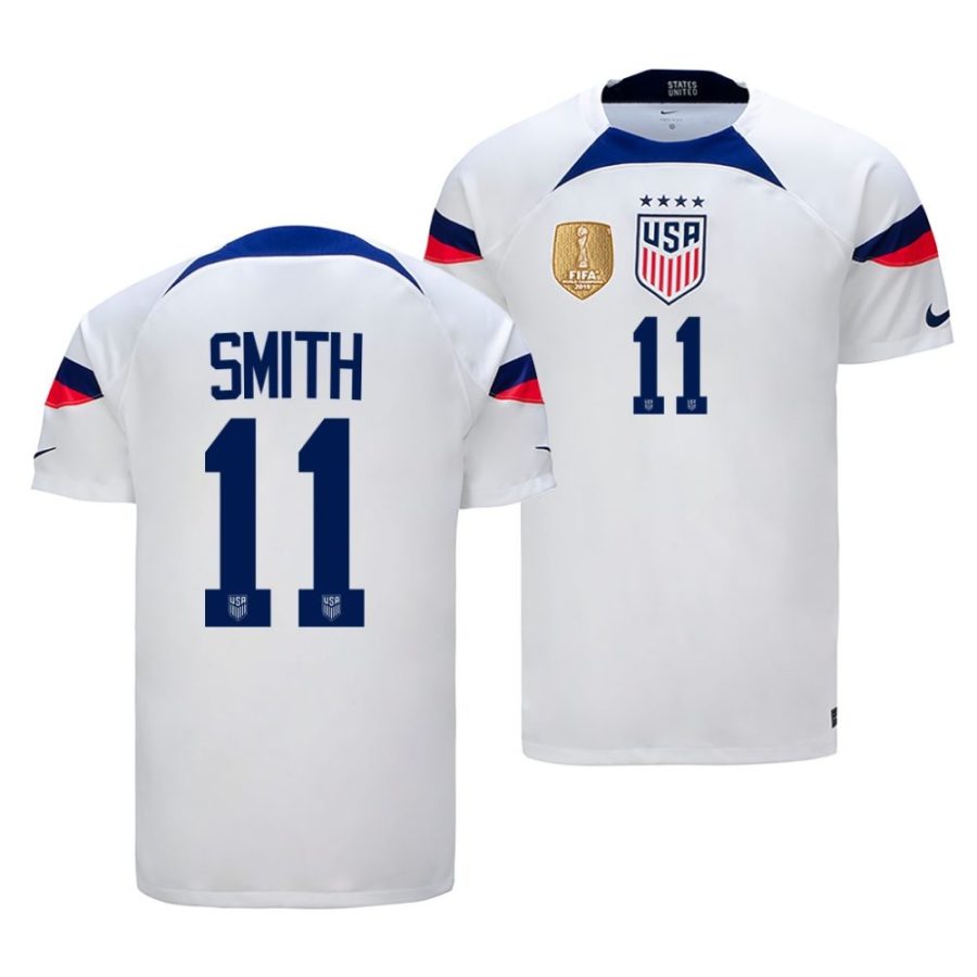sophia smith white fifa badgehome uswnt jersey scaled