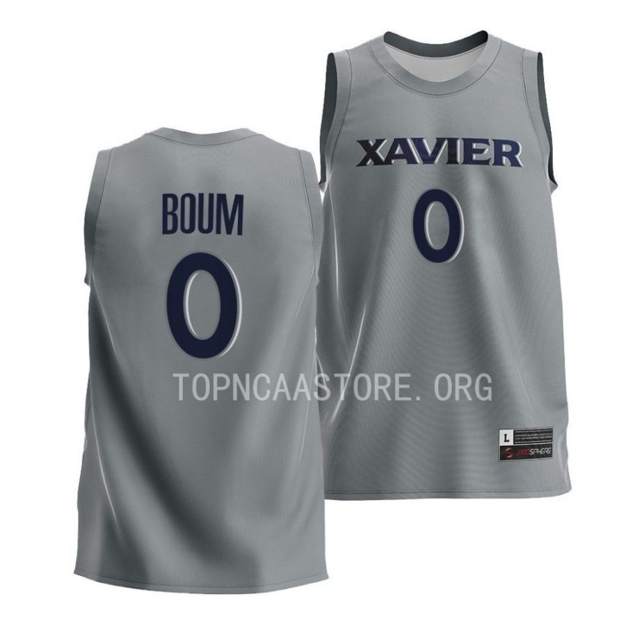 souley boum xavier musketeers college basketball gray jersey scaled