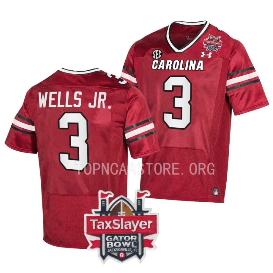 south carolina gamecocks antwane wells jr. garnet 2022 gator bowl college football jersey scaled