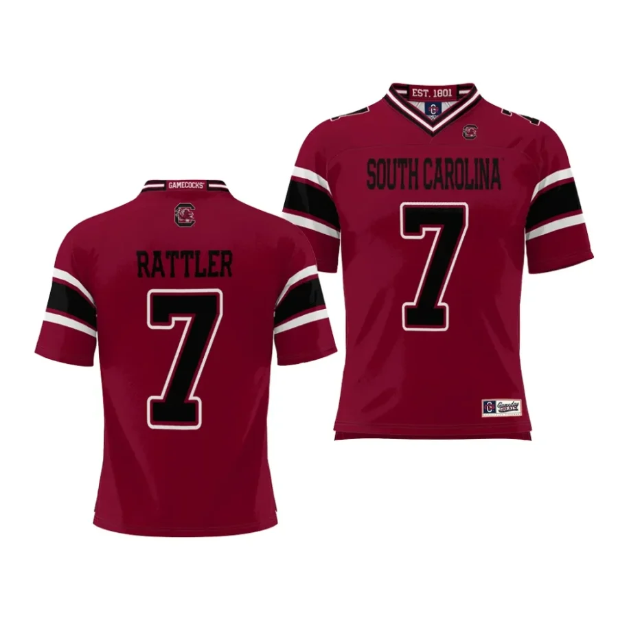 south carolina gamecocks spencer rattler garnet nil player football jersey scaled