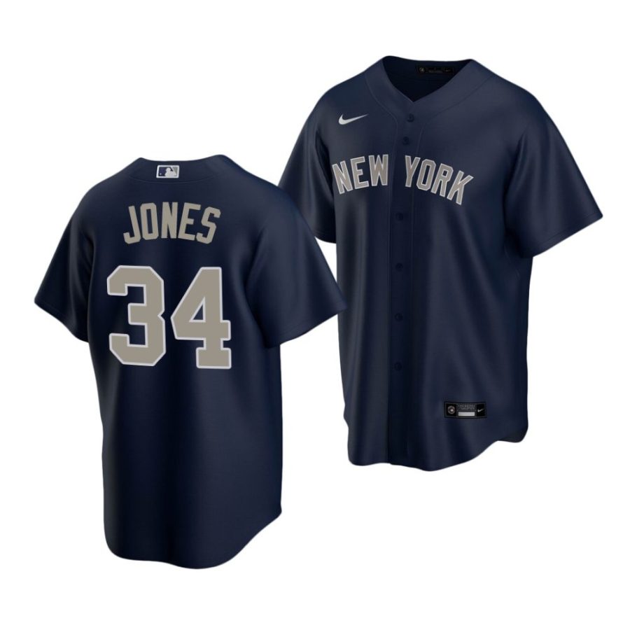 spencer jones yankees alternate 2022 mlb draft replica navy jersey scaled